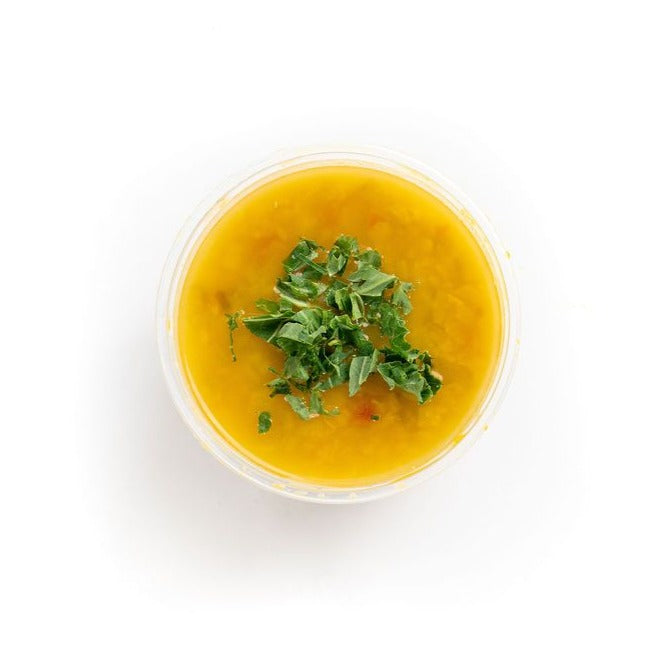 Made from fresh ingredients, including our homemade vegan stock! These soups are satisfying and delicious! Sent cold for you to reheat at home. A great addition to a cleanse, snack or make a meal of it with a salad! Yummy.