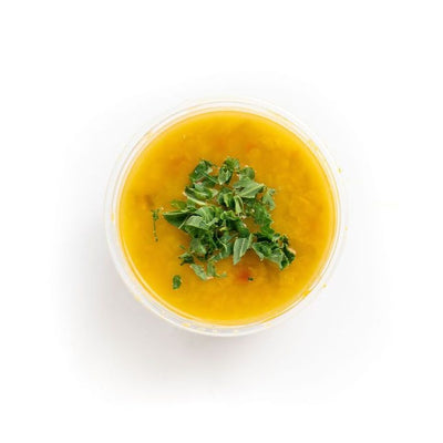 Made from fresh ingredients, including our homemade vegan stock! These soups are satisfying and delicious! Sent cold for you to reheat at home. A great addition to a cleanse, snack or make a meal of it with a salad! Yummy.